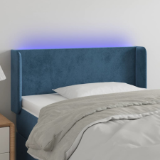 vidaXL sötétkék bársony LED-es fejtámla 83 x 16 x 78/88 cm ágy és ágykellék