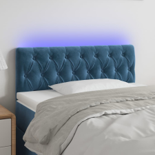 vidaXL sötétkék bársony LED-es fejtámla 90 x 7 x 78/88 cm ágy és ágykellék