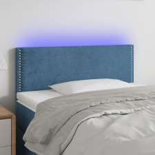 vidaXL sötétkék bársony LED-es fejtámla 90x5x78/88 cm ágy és ágykellék