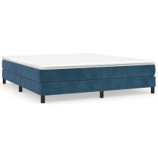 vidaXL sötétkék bársony rugós ágykeret 180x200 cm (3120788) ágy és ágykellék