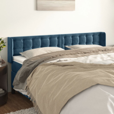 vidaXL sötétkék bársony szárnyas fejtámla 183x16x78/88 cm ágy és ágykellék
