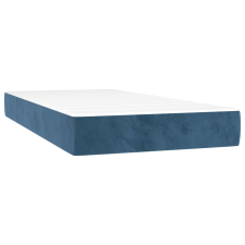 vidaXL sötétkék bársony zsebrugós ágymatrac 100x220x20 cm (4016610) ágy és ágykellék