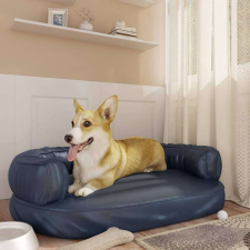 vidaXL sötétkék ergonomikus műbőr kutyaágy 88 x 65 cm szállítóbox, fekhely kutyáknak