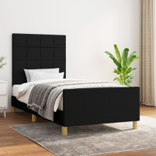 vidaXL sötéts szövet ágykeret fejtámlával 80 x 200 cm ágy és ágykellék