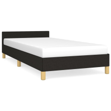vidaXL sötéts szövet ágykeret fejtámlával 80 x 200 cm (347369) ágy és ágykellék