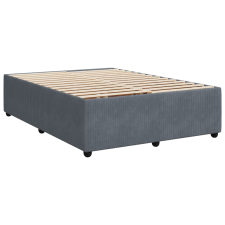 vidaXL sötétszürke bársony ágykeret 140x190 cm (3285007) ágy és ágykellék