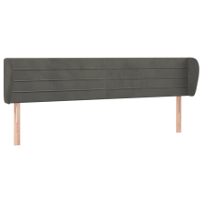 vidaXL sötétszürke bársony fejtámla szárnyakkal 183x23x78/88 cm (3117345) ágy és ágykellék