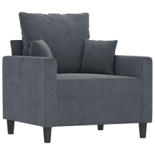 vidaXL sötétszürke bársony kanapéfotel 60 cm (359284) bútor