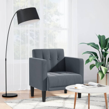 vidaXL Sötétszürke bársony kanapészék karfás szék 53 cm bútor