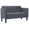 vidaXL sötétszürke bársony loveseat kanapé 111 cm (4100571)