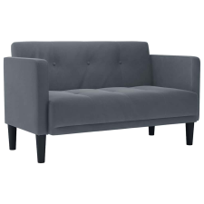vidaXL sötétszürke bársony loveseat kanapé 111 cm (4100571) bútor