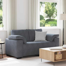 vidaXL sötétszürke bársony loveseat kanapé 120 cm bútor