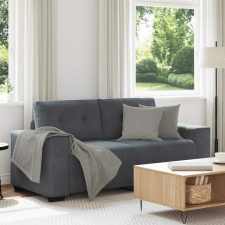 vidaXL sötétszürke bársony loveseat kanapé 140 cm bútor