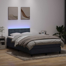 vidaXL sötétszürke bársony rugós ágy matraccal 120x210 cm ágy és ágykellék