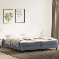 vidaXL sötétszürke bársony rugós ágy matraccal 200x210 cm ágy és ágykellék