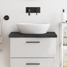 vidaXL sötétszürke kezelt tömör fa fürdőszobai pult 60x60x4 cm fürdőszoba bútor