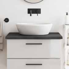 vidaXL sötétszürke kezelt tömör fa fürdőszobai pult 80x60x4 cm fürdőszoba bútor