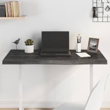 vidaXL sötétszürke kezelt tömör tölgyfa asztallap 100x40x4 cm bútor