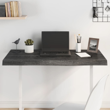 vidaXL sötétszürke kezelt tömör tölgyfa asztallap 100x60x6 cm bútor