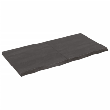 vidaXL sötétszürke kezelt tömör tölgyfa asztallap 120x60x4 cm (3156438) bútor