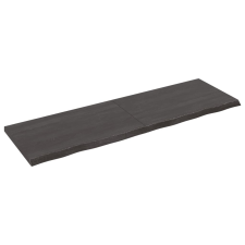 vidaXL sötétszürke kezelt tömör tölgyfa asztallap 160x50x4 cm (3156448) bútor