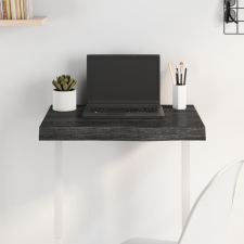 vidaXL sötétszürke kezelt tömör tölgyfa asztallap 60x50x6 cm bútor
