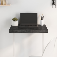 vidaXL Sötétszürke kezelt tömör tölgyfa asztallap 60x50x6 cm bútor