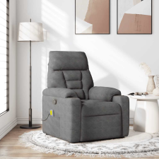 vidaXL sötétszürke mikroszálas szövet dönthető masszázsfotel (4015572) masszázsfotel