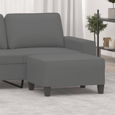 vidaXL sötétszürke mikroszálas szövet lábzsámoly 70 x 55 x 41 cm bútor