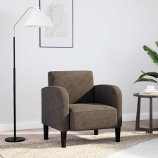vidaXL Sötétszürke műbőr kanapé szék karfával 54 cm bútor
