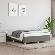 vidaXL Sötétszürke szövet ágykeret 140x200 cm ágy és ágykellék
