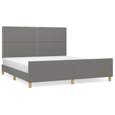 vidaXL sötétszürke szövet ágykeret fejtámlával 180 x 200 cm (3124993) ágy és ágykellék
