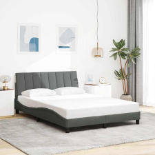 vidaXL sötétszürke szövet ágykeret matrac nélkül 140 x 190 cm ágy és ágykellék