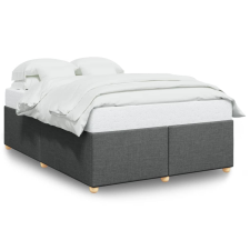 vidaXL sötétszürke szövet ágykeret matrac nélkül 140 x 190 cm (3284730) ágy és ágykellék