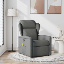 vidaXL sötétszürke szövet dönthető masszázsfotel (4015587) masszázsfotel