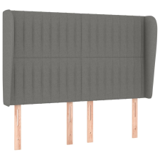 vidaXL sötétszürke szövet fejtámla szárnyakkal 147 x 23 x 118/128 cm (3118193) ágy és ágykellék