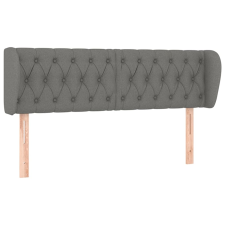 vidaXL sötétszürke szövet fejtámla szárnyakkal 147x23x78/88 cm (3117479) ágy és ágykellék