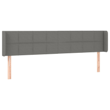 vidaXL sötétszürke szövet fejtámla szárnyakkal 183x16x78/88 cm (3118783) ágy és ágykellék