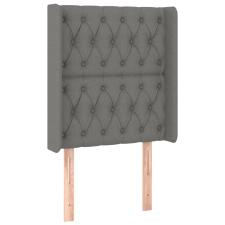 vidaXL sötétszürke szövet fejtámla szárnyakkal 83x16x118/128 cm (3119891) ágy és ágykellék