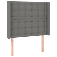 vidaXL sötétszürke szövet fejtámla szárnyakkal 83x16x118/128 cm (3119989) ágy és ágykellék