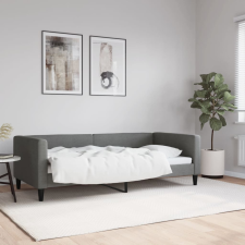 vidaXL sötétszürke szövet kanapéágy 90 x 190 cm bútor