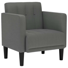 vidaXL sötétszürke szövet kanapészék karfás szék 53 cm (4100544) bútor
