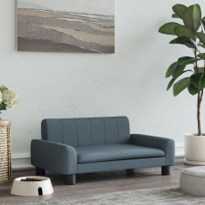 vidaXL Sötétszürke szövet kutyaágy 70 x 45 x 30 cm szállítóbox, fekhely kutyáknak