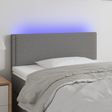 vidaXL sötétszürke szövet LED-es fejtámla 100x5x78/88 cm ágy és ágykellék