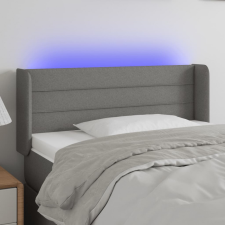 vidaXL sötétszürke szövet LED-es fejtámla 103 x 16 x 78/88 cm ágy és ágykellék