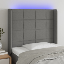 vidaXL sötétszürke szövet LED-es fejtámla 103x16x118/128 cm ágy és ágykellék