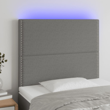 vidaXL sötétszürke szövet LED-es fejtámla 80x5x118/128 cm ágy és ágykellék