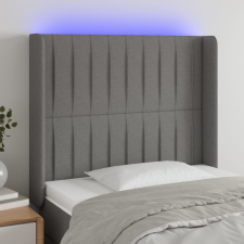 vidaXL sötétszürke szövet LED-es fejtámla 83x16x118/128 cm ágy és ágykellék