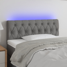 vidaXL sötétszürke szövet LED-es fejtámla 90 x 7 x 78/88 cm ágy és ágykellék