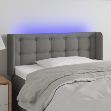 vidaXL sötétszürke szövet LED-es fejtámla 93 x 16 x 78/88 cm ágy és ágykellék